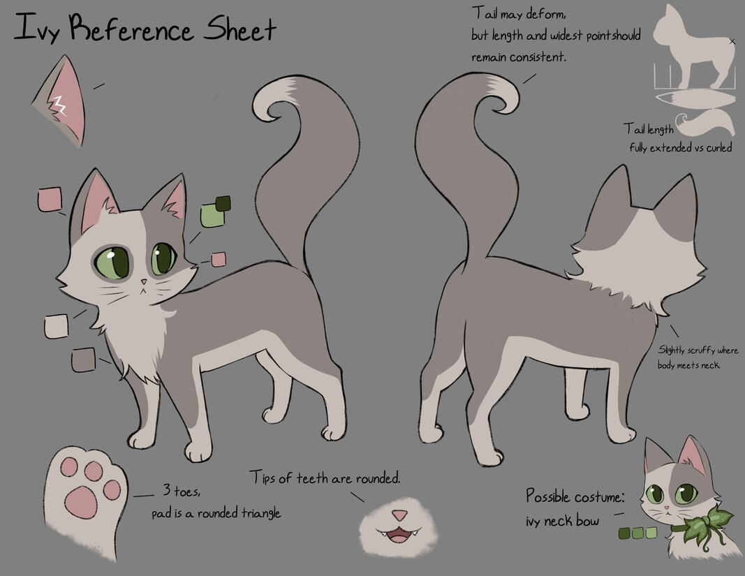 Ivy Character Reference Sheet